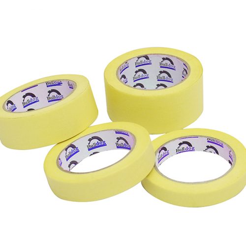 Automotive DIY Masking Tape 80o Natural Rubber Yellow Blue Core