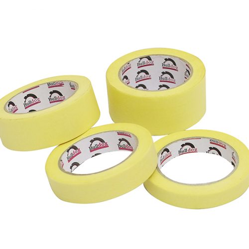 Automotive Masking Tape 80o Natural Rubber Yellow Red Core