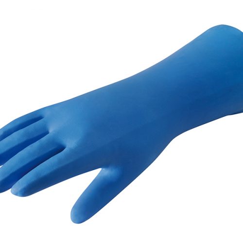 Latex High Risk Gloves Large Blue