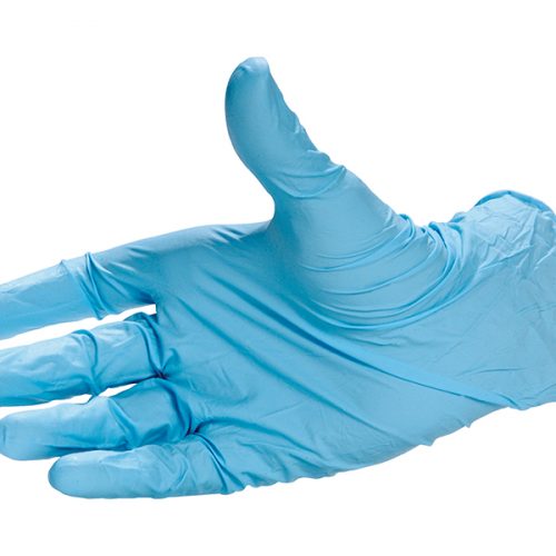 Nitril Hand Protective Gloves Blue